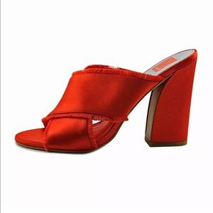 Dolce vita women henry orange  satin size 9.5